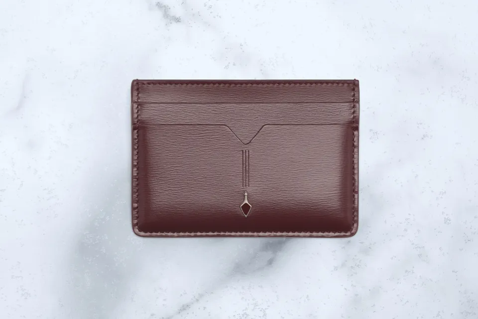 Jacques Marie Mage Epoxy II Theodore porta carte bordeaux