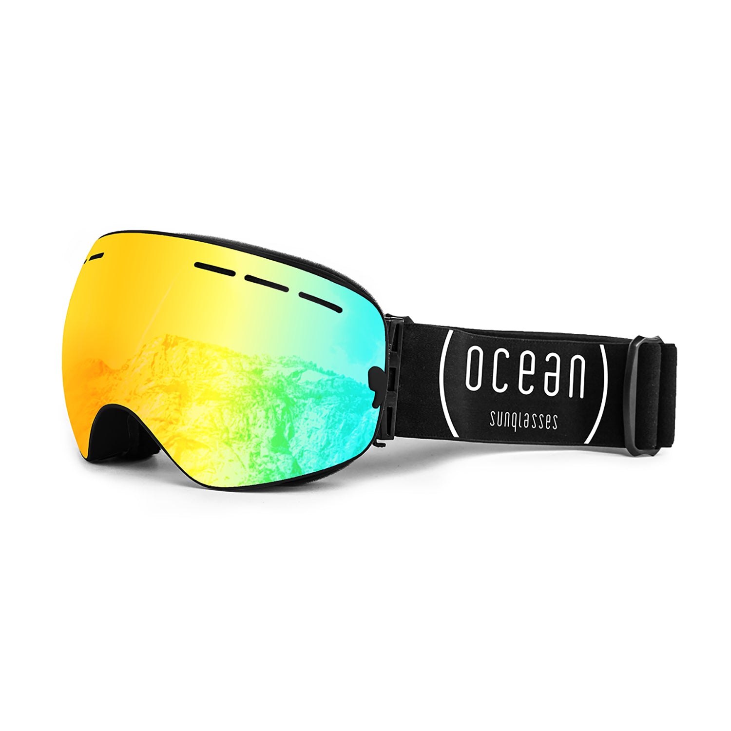 Ocean Sunglasses Cervino maschera sci rosa lente blu specchiata