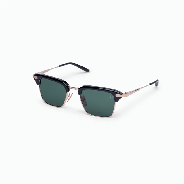 Akoni Horizon Euclid occhiali da sole Brushed Gold titanio