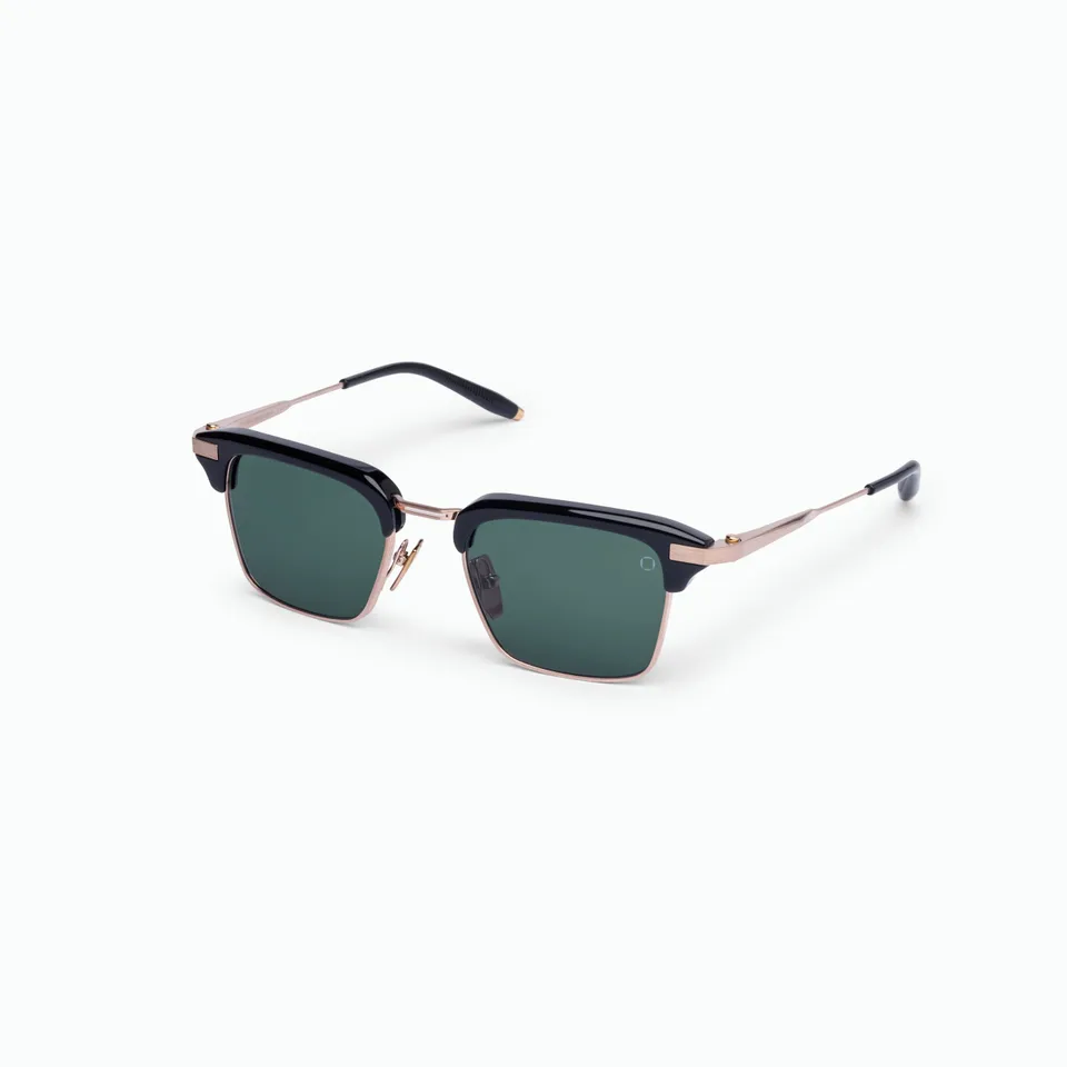 Akoni Horizon Euclid occhiali da sole Brushed Gold titanio