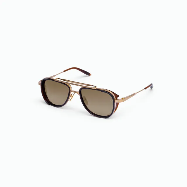 Akoni Spitzer occhiali da sole Brushed Gold triplo ponte