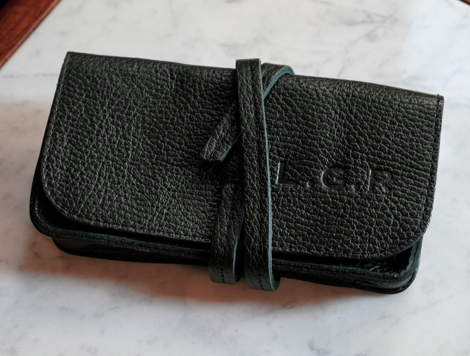 L.G.R Reunion Explorer Case custodia pelle nera