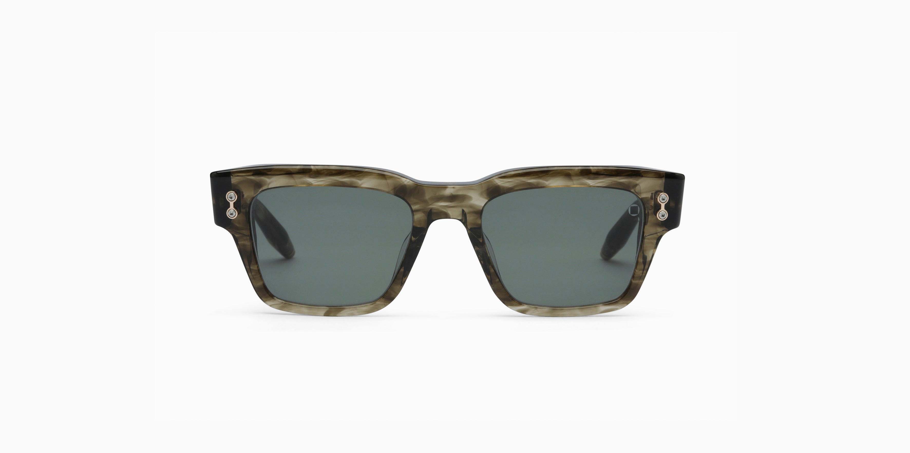 Akoni Etere Columba 50 occhiali da sole Green Swirl in acetato
