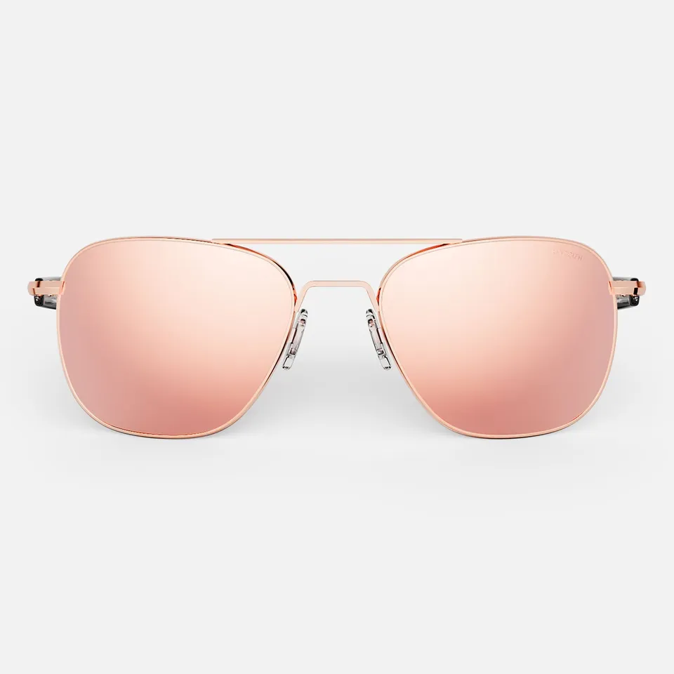 Randolph Aviator occhiali da sole graduati oro rosa 55 mm