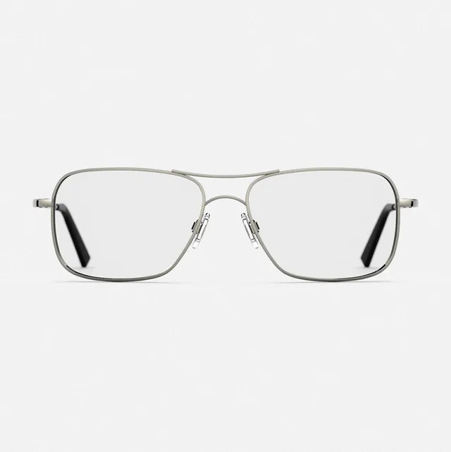 Randolph Archer Gunmetal Clear occhiali da vista lenti chiare