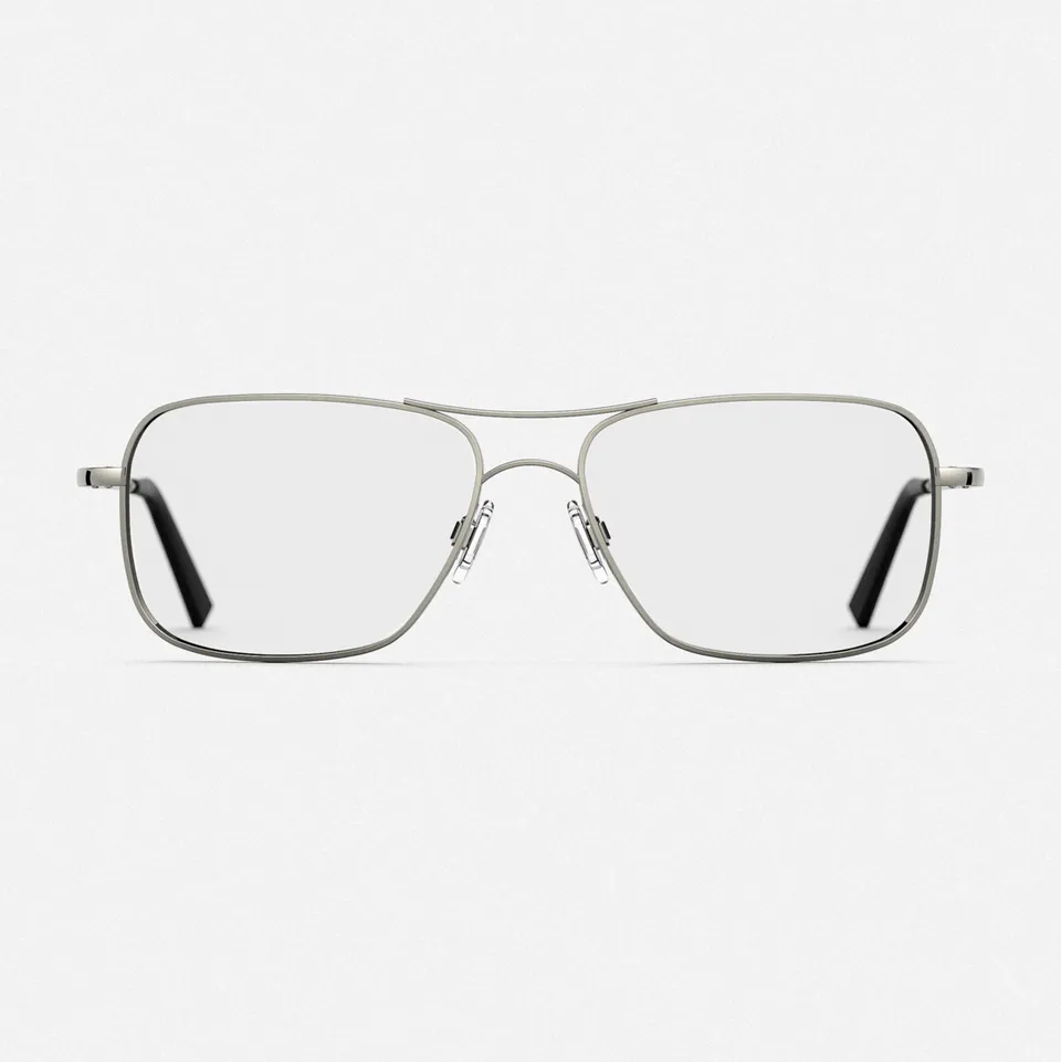Randolph Archer Gunmetal Clear occhiali da vista lenti chiare