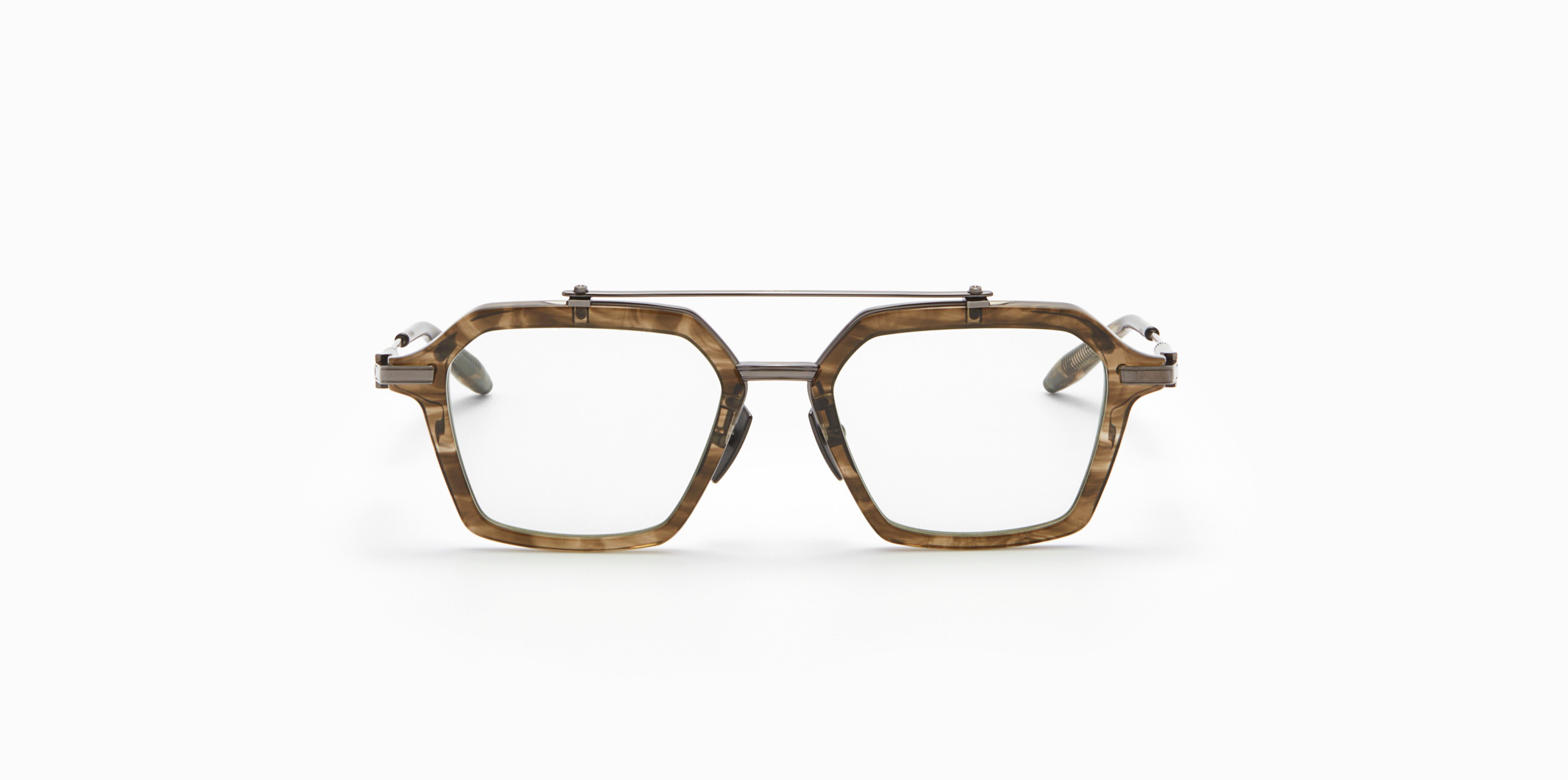 Akoni Horizon Akari 51 occhiali da vista Green Tortoise acetato