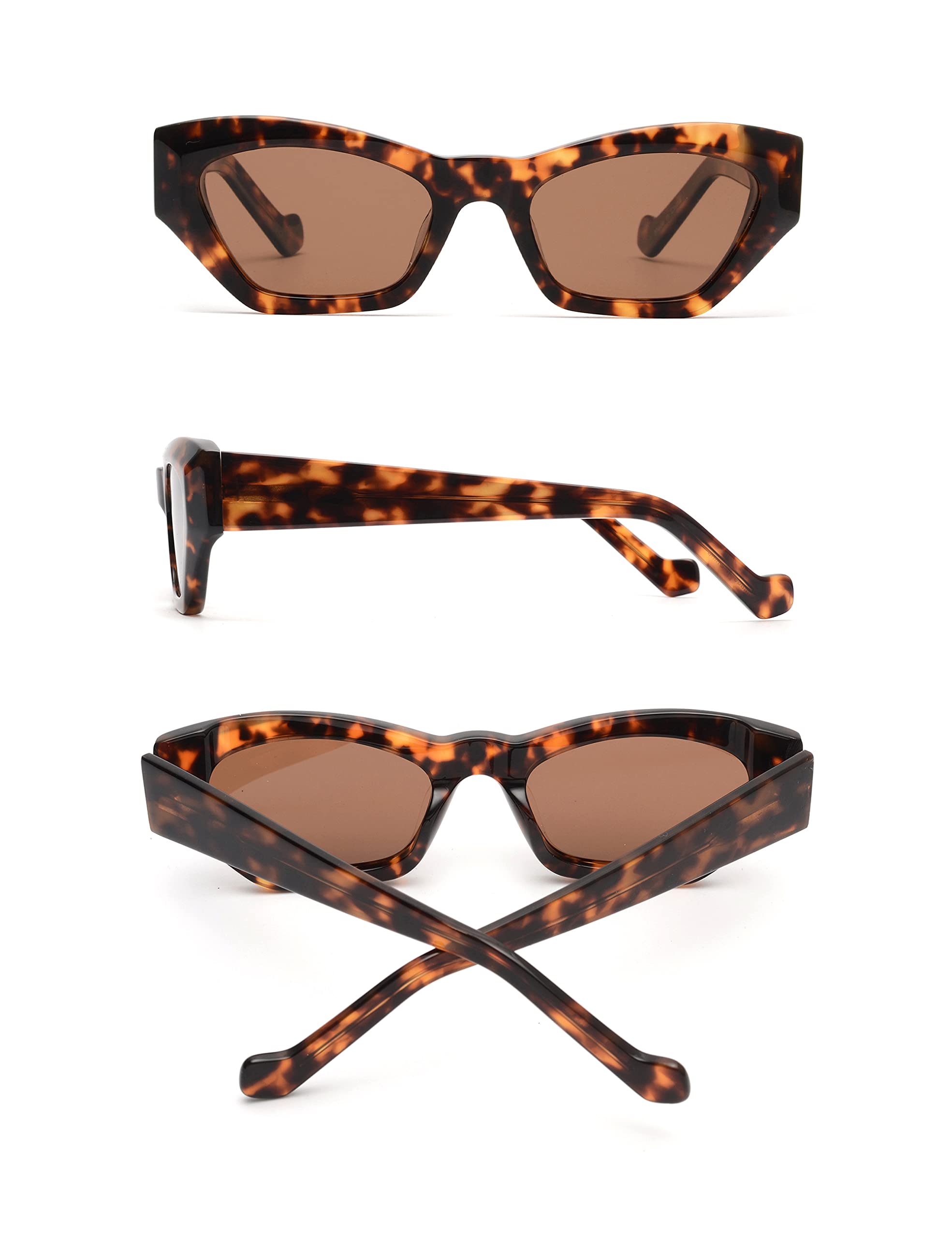 Glindar Cateye occhiali sole donna acetato polarizzate