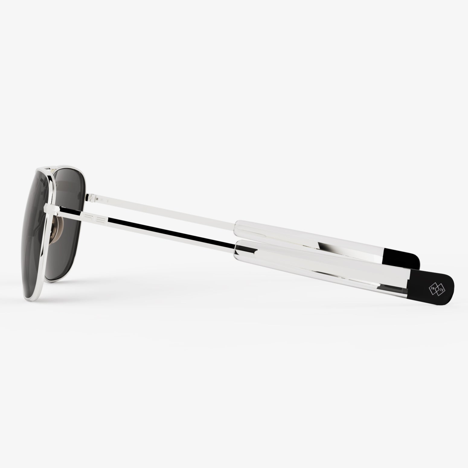 Randolph Aviator 23k White Gold American Gray occhiali da sole polarizzati