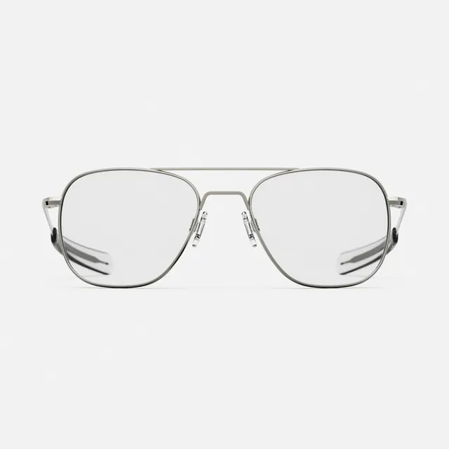 Randolph Aviator Gunmetal Clear occhiali da vista graduati