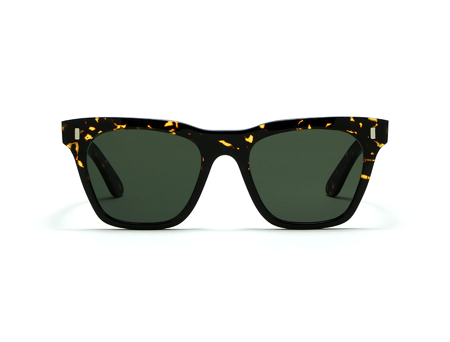 L.G.R Cecile occhiali da sole havana scuro lente verde