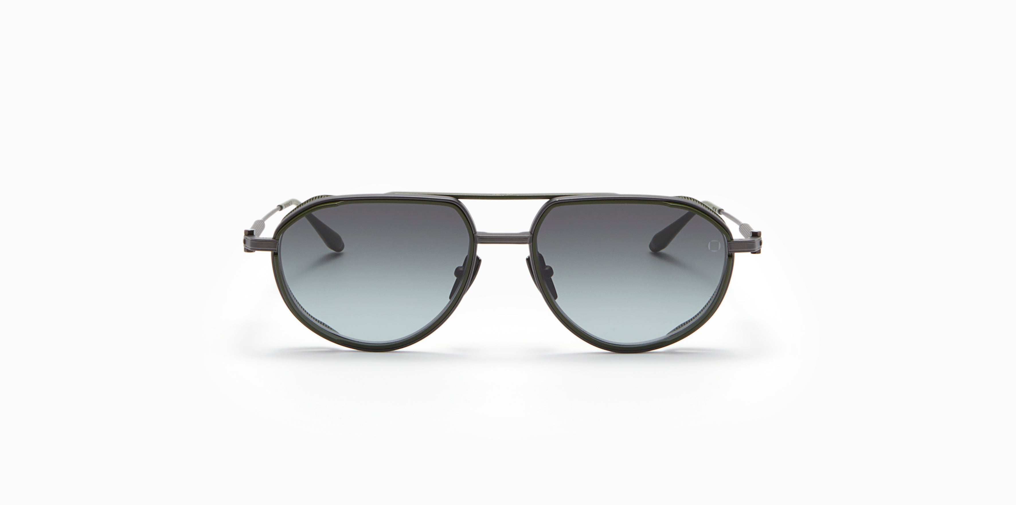 Akoni Optima Skyracer occhiali da sole Black Iron titanio