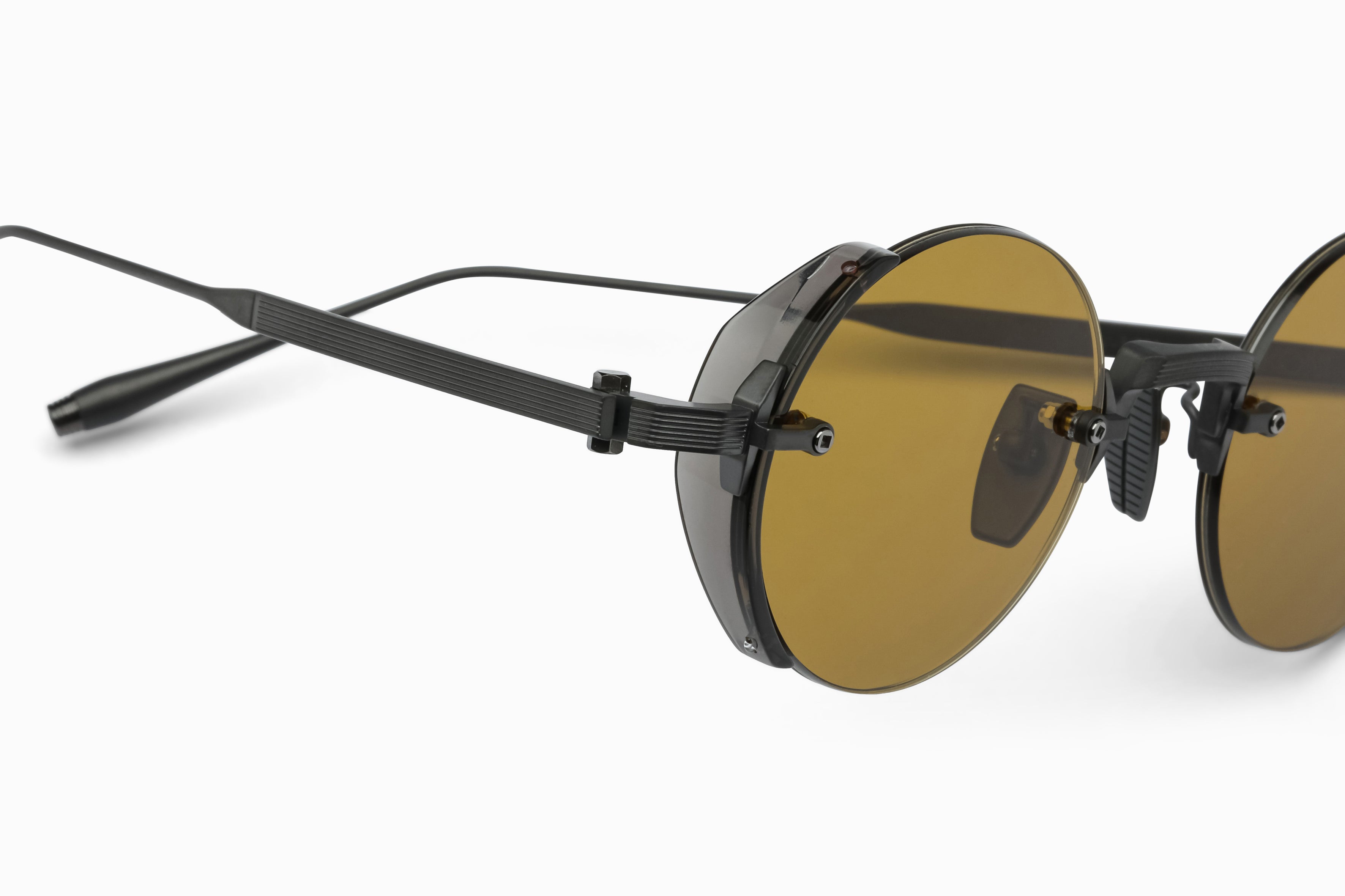Akoni Horizon Jupiter occhiali da sole Black Iron acetato