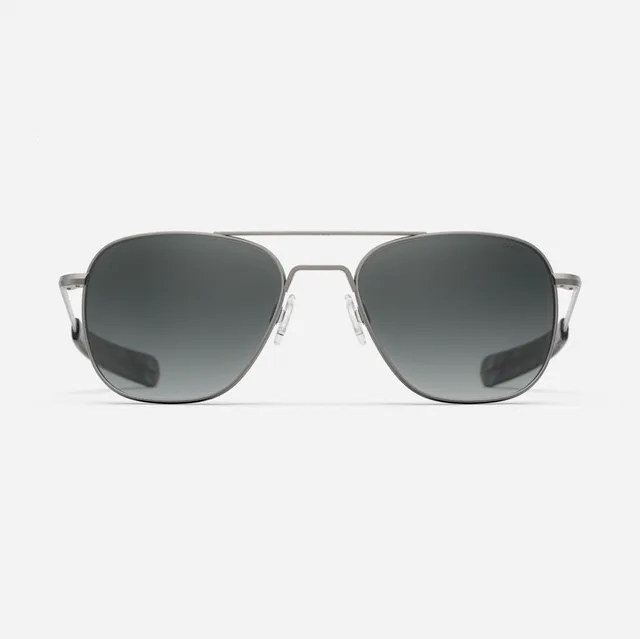 Randolph Aviator Satin Gunmetal Slate Occhiali Sole 55