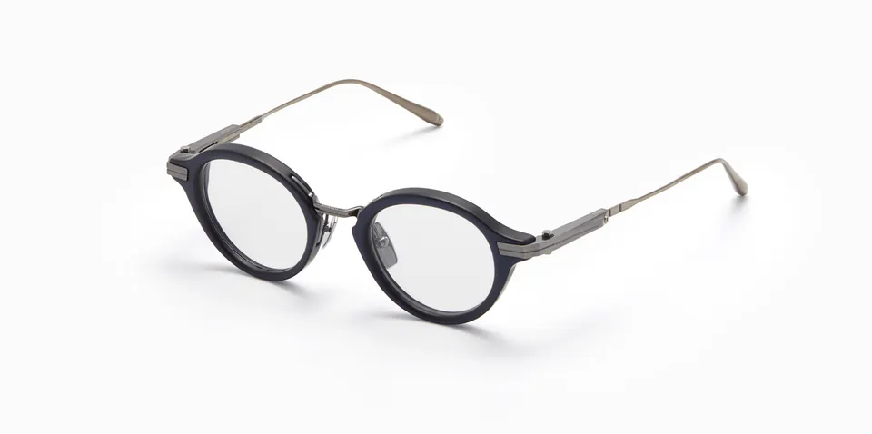 Akoni Horizon Copernico occhiali da vista navy opaco 45 tondi