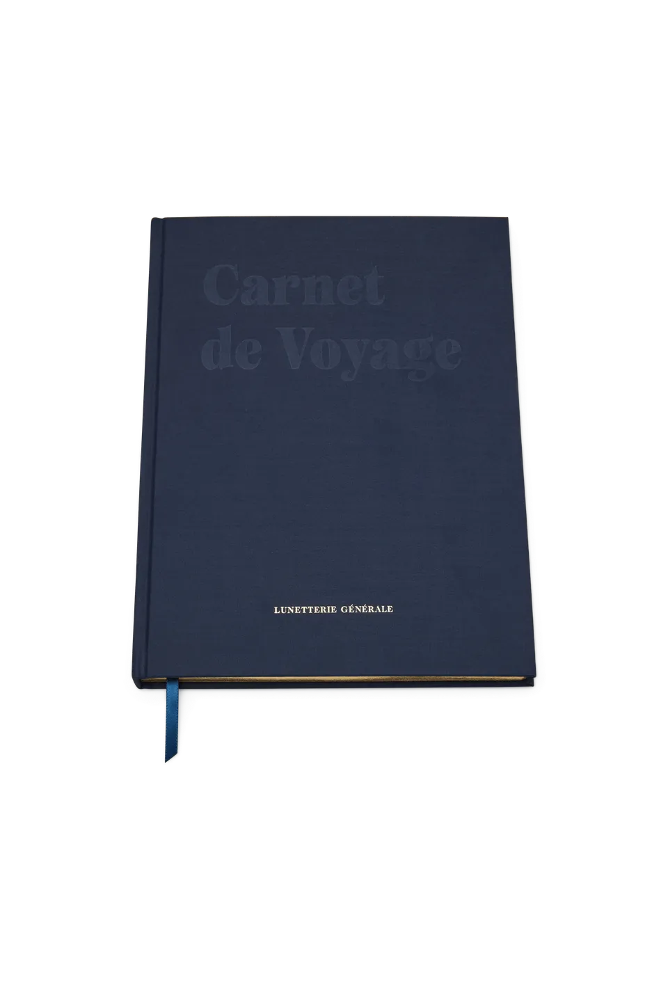 Lunetterie Generale Deluxe Notebook taccuino blu navy bordi dorati