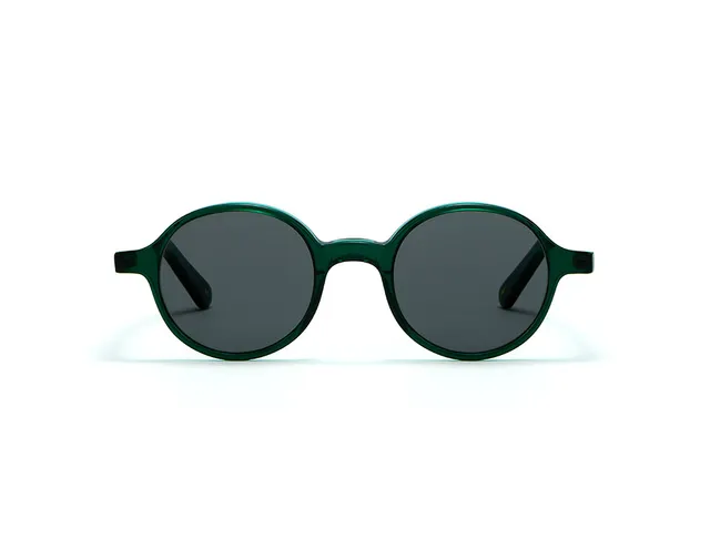 L.G.R Reunion occhiali da sole Emerald Green 87 lente grigia