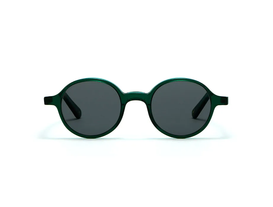 L.G.R Reunion occhiali da sole Emerald Green 87 lente grigia