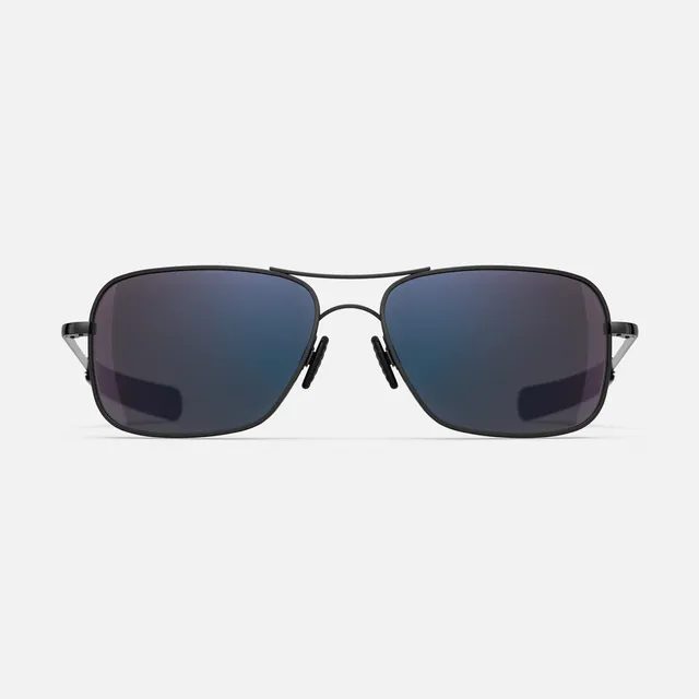 Randolph Shelby Archer Black Chrome occhiali da sole grigi