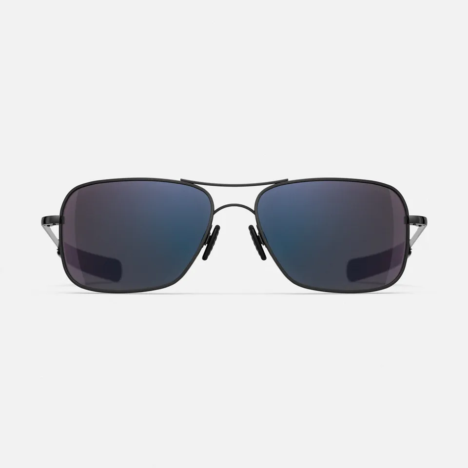 Randolph Shelby Archer Black Chrome occhiali da sole grigi