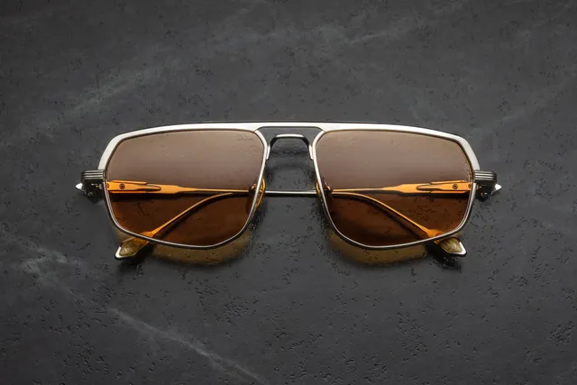 Jacques Marie Mage Kalispell occhiali da sole Electrum Honey CR39