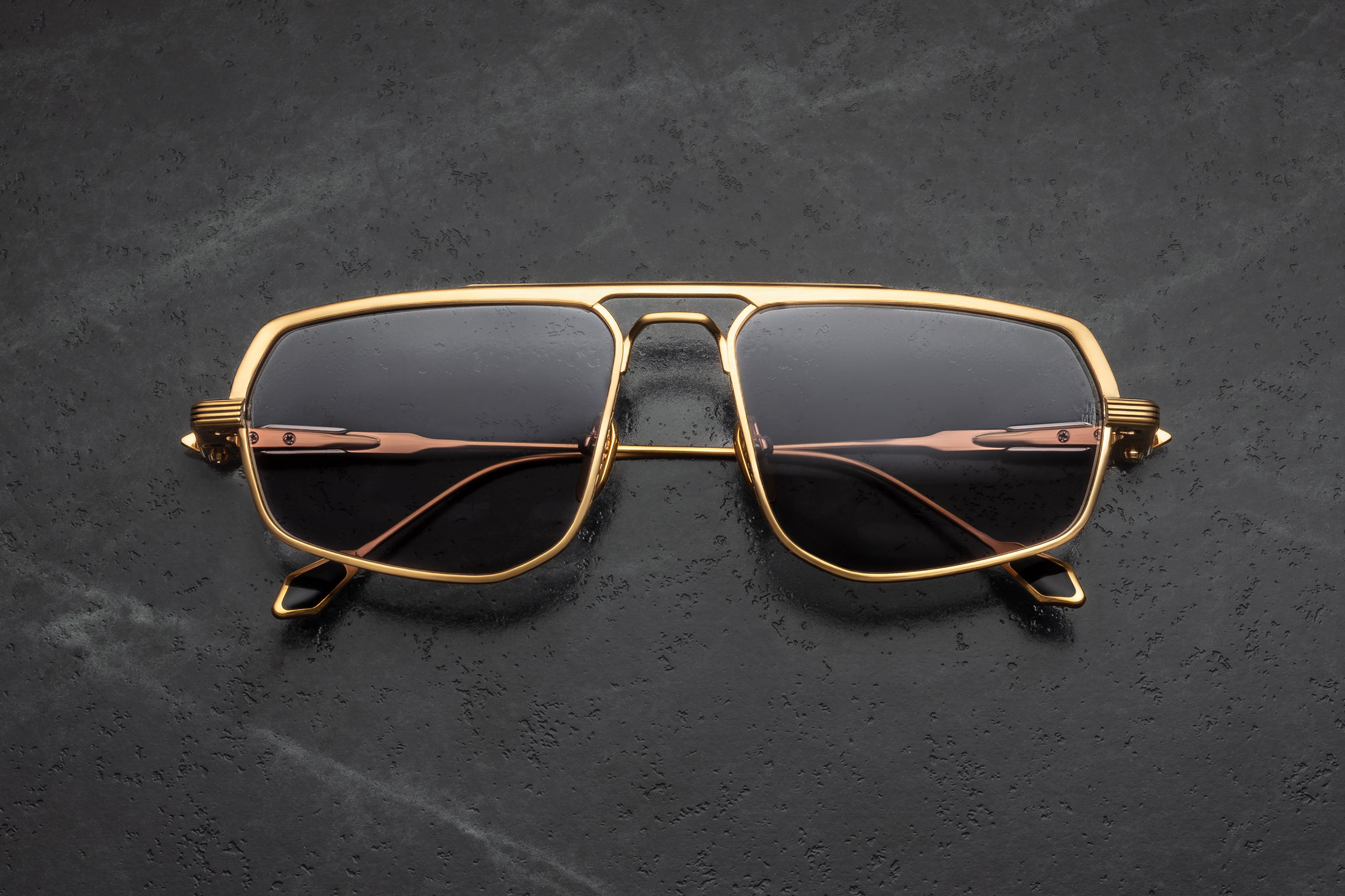 Jacques Marie Mage Kalispell occhiali da sole Electrum Honey CR39