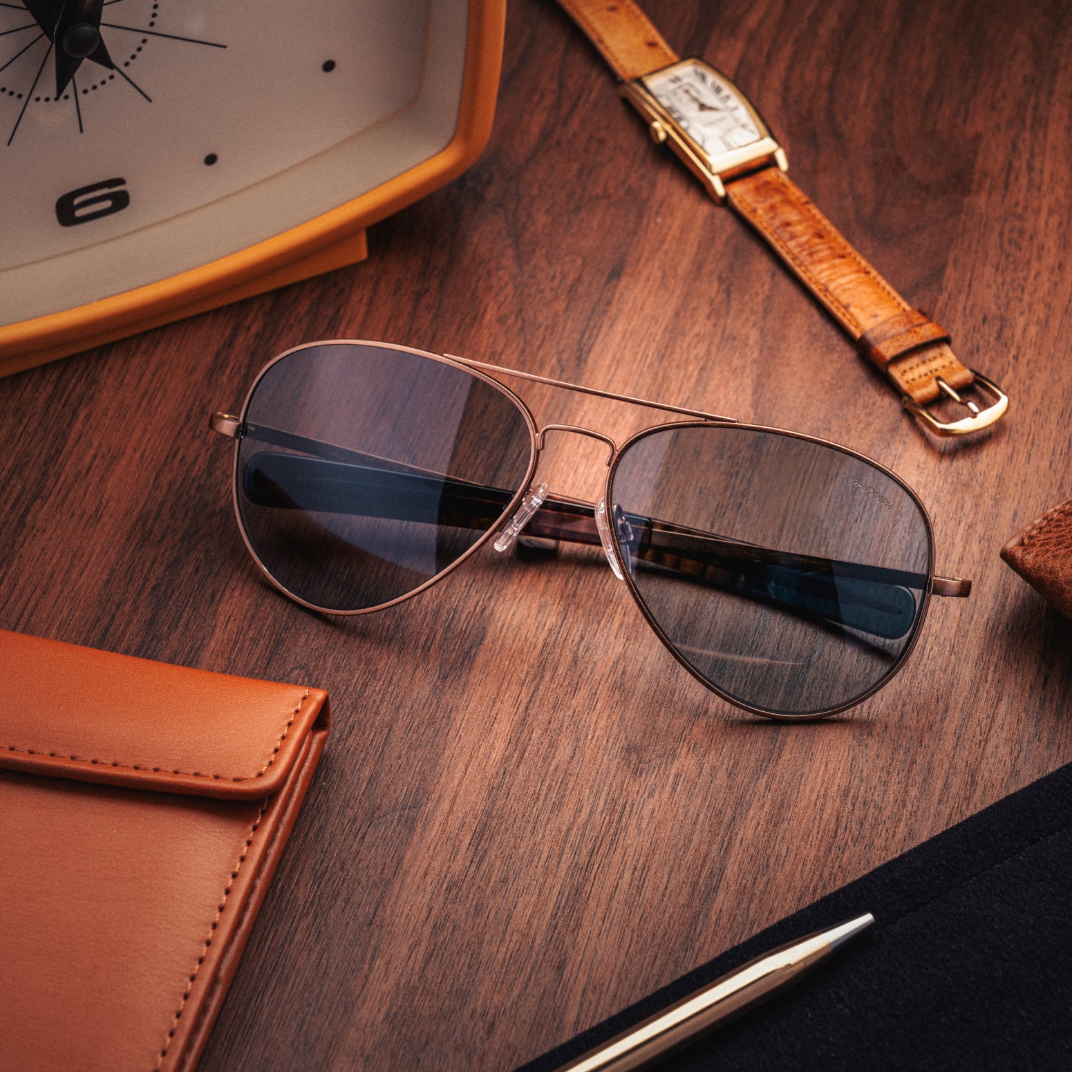 Randolph Concorde occhiali da sole graduati 57mm blue hydro