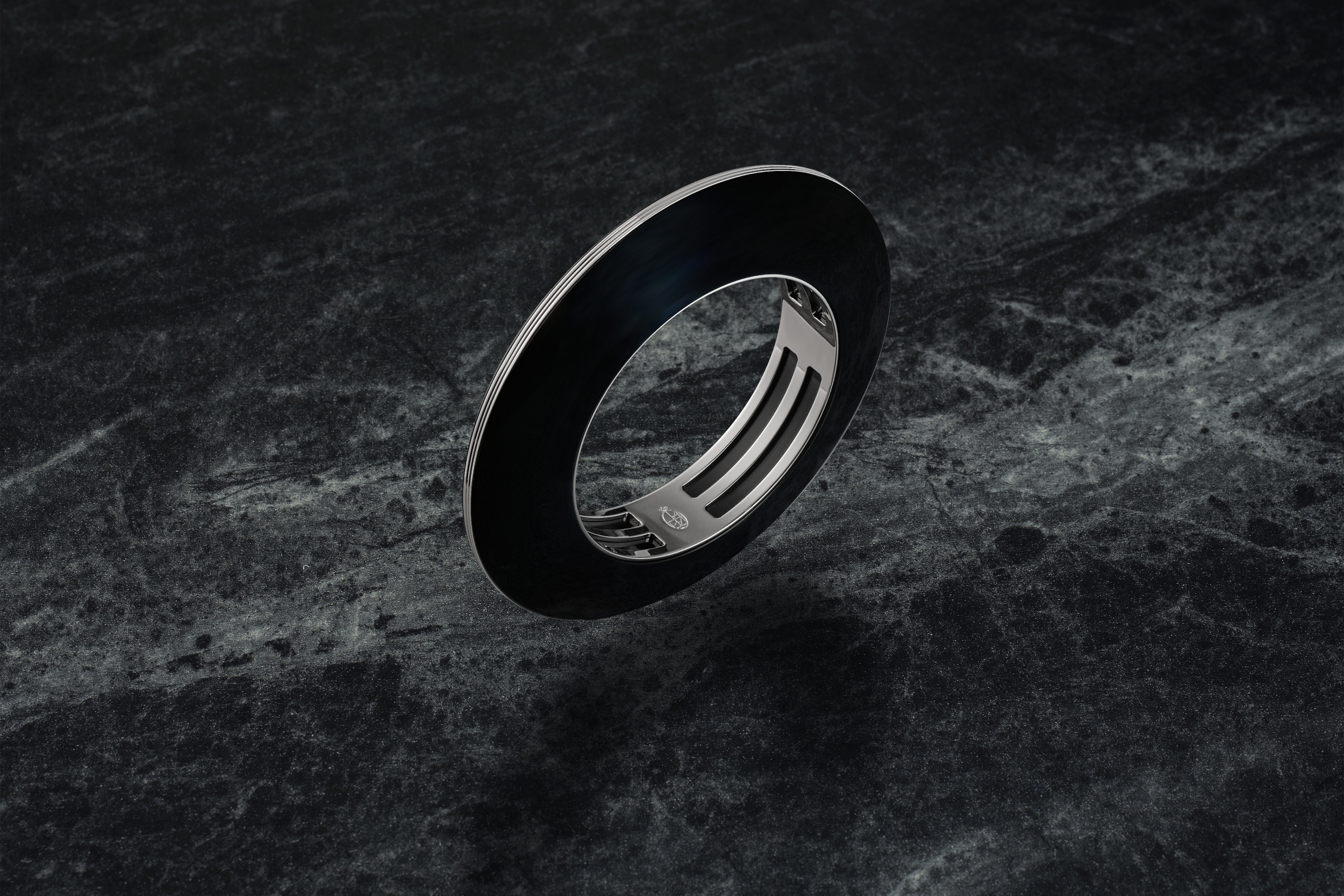 Loulou de la Falaise Rhoda bracciale nero tulip