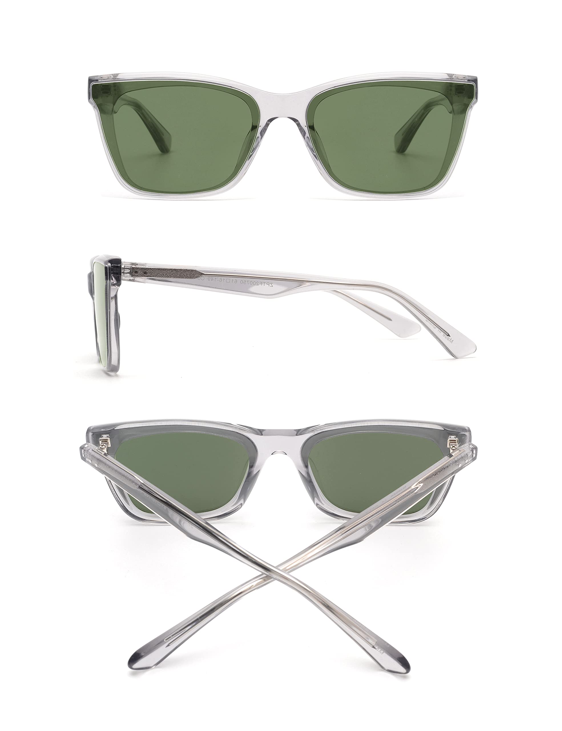 Glindar Quadrati Vintage occhiali da sole acetato donna