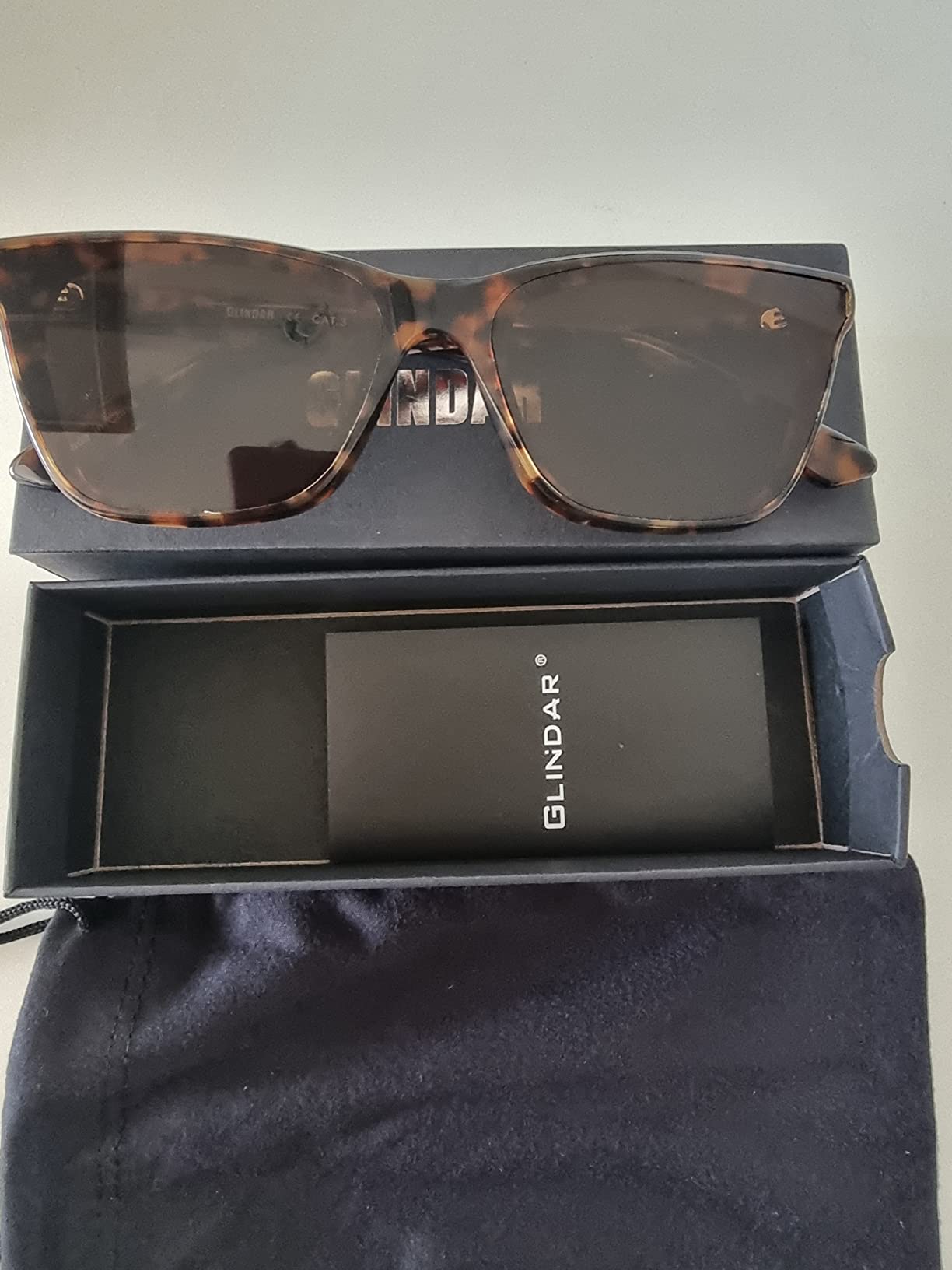 Glindar Quadrati Vintage occhiali da sole donna acetato