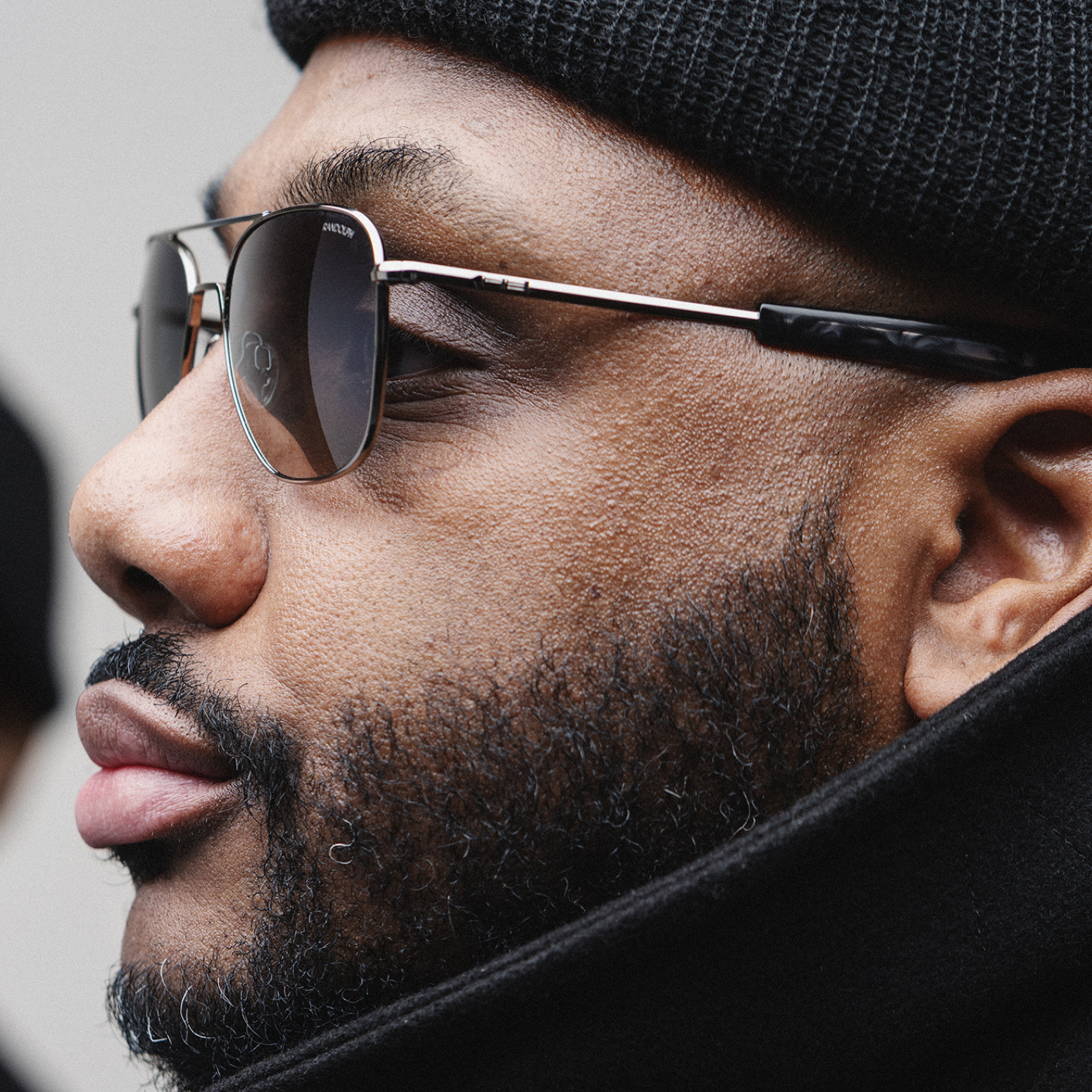 Randolph x BKc Aviator 22k Black Gold occhiali da sole polarizzati