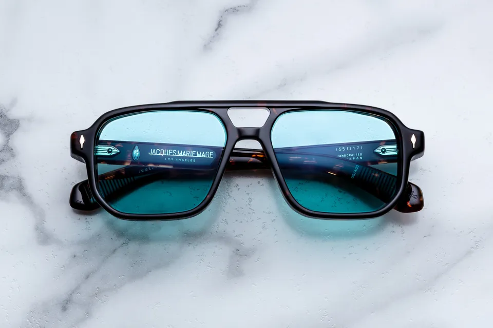 Jacques Marie Mage Evans H24-Aegen occhiali da sole blu