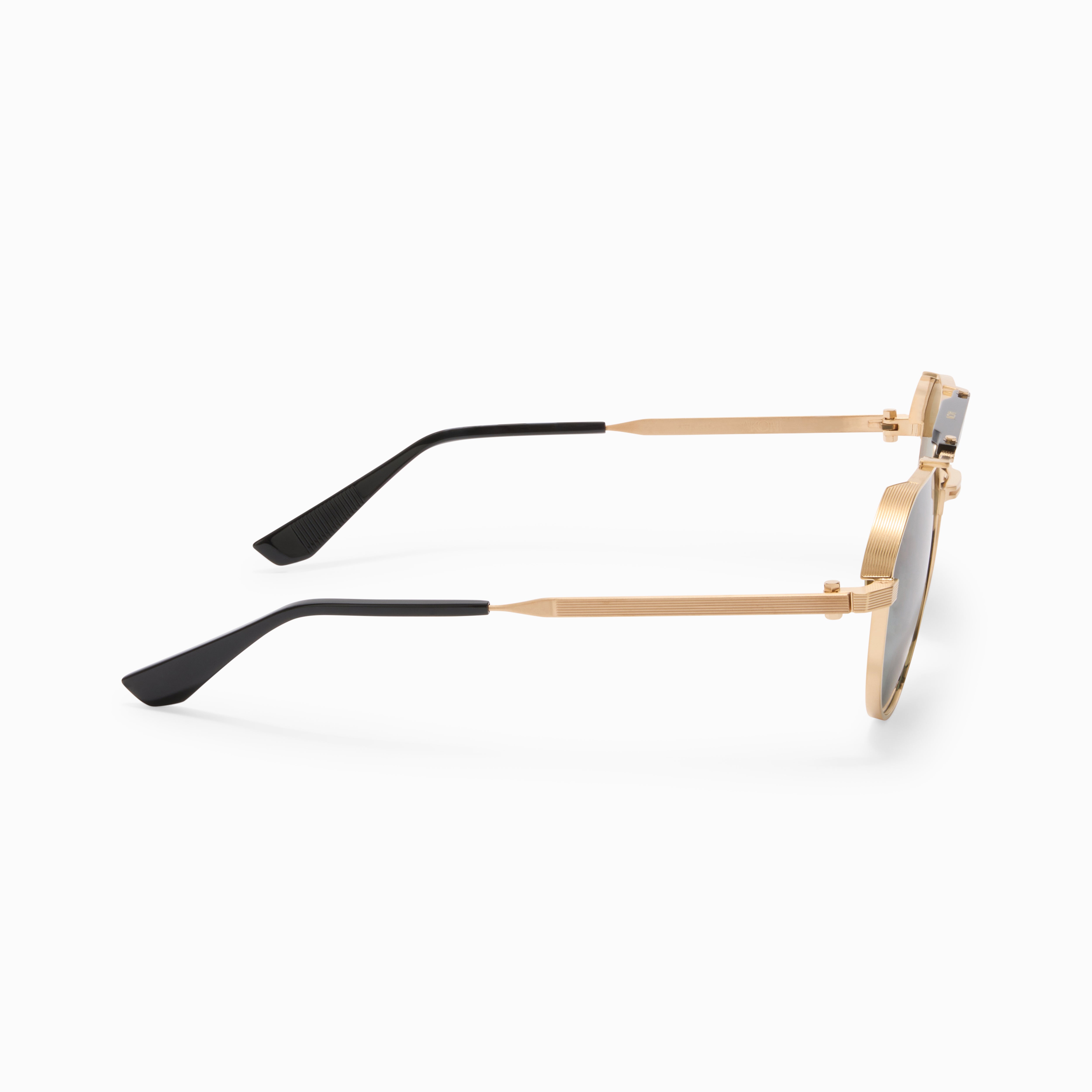 Akoni Horizon Astrolis occhiali da sole Brushed 12k Gold titanio