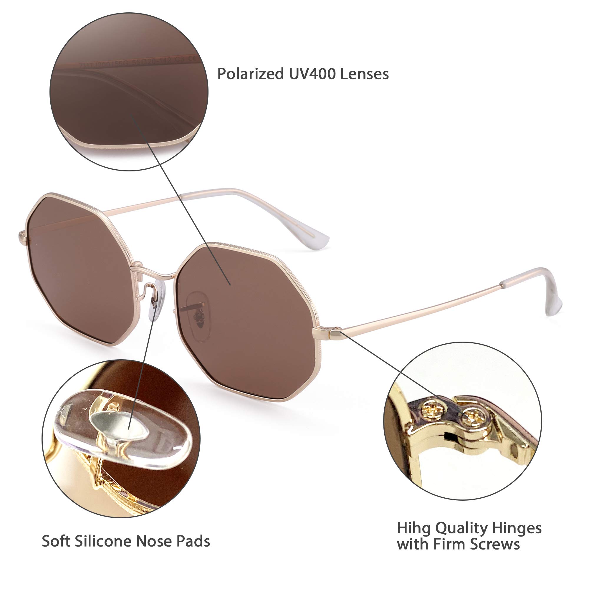 Glindar occhiali da sole polarizzati UV400 unisex