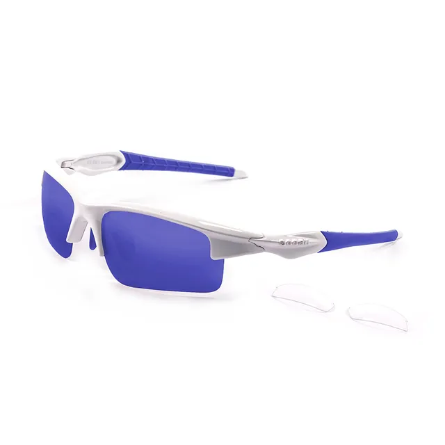 Ocean Giro Cycling occhiali ciclismo bianco blu polarizzati