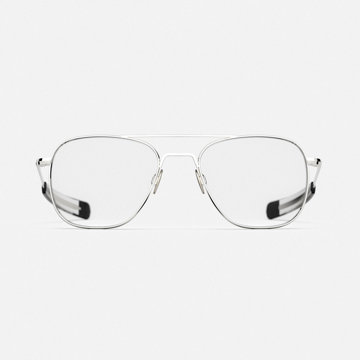 Randolph Aviator White Gold Clear occhiali da vista