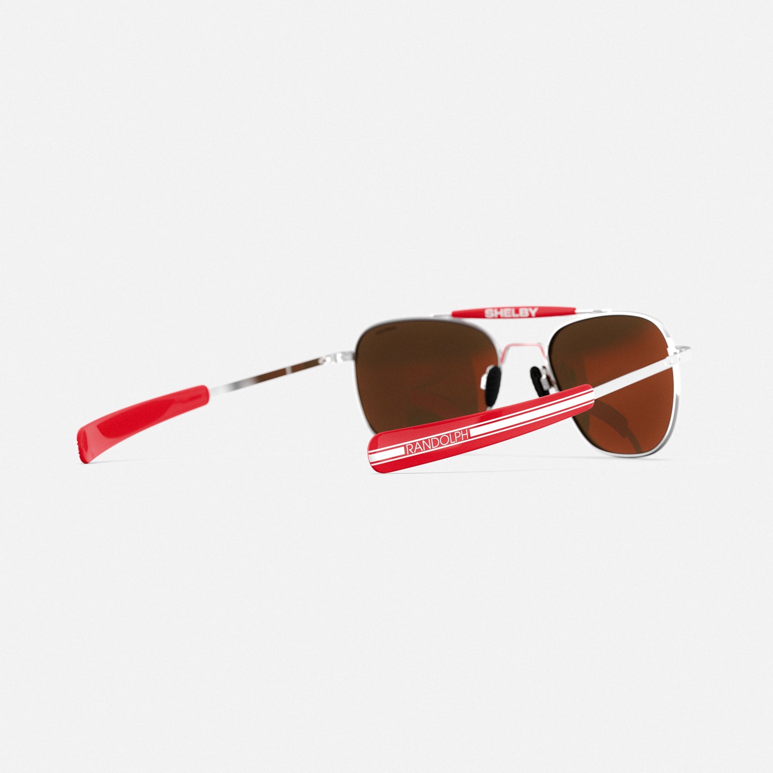 Randolph Aviator II occhiali da sole Shelby Bright Chrome