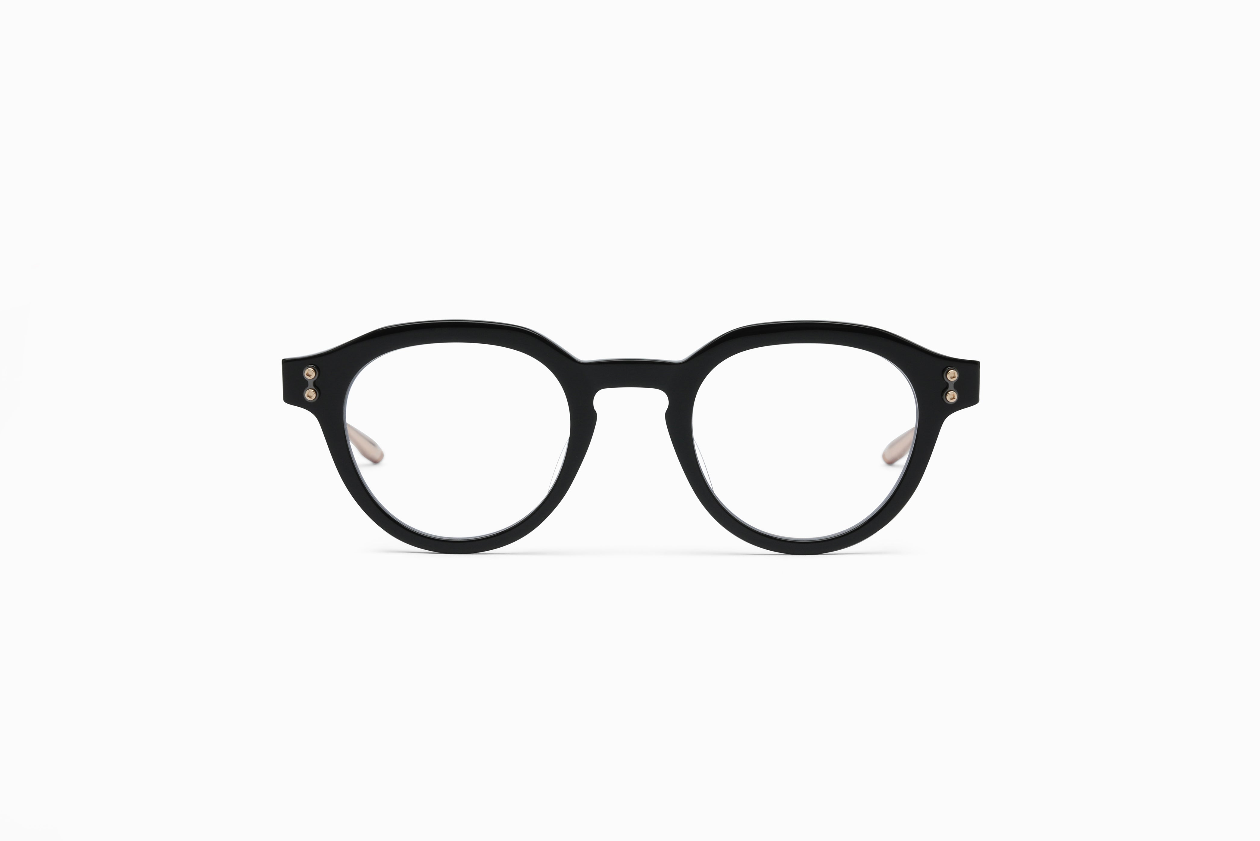 Akoni Etere Wise Three montatura vista nero acetato