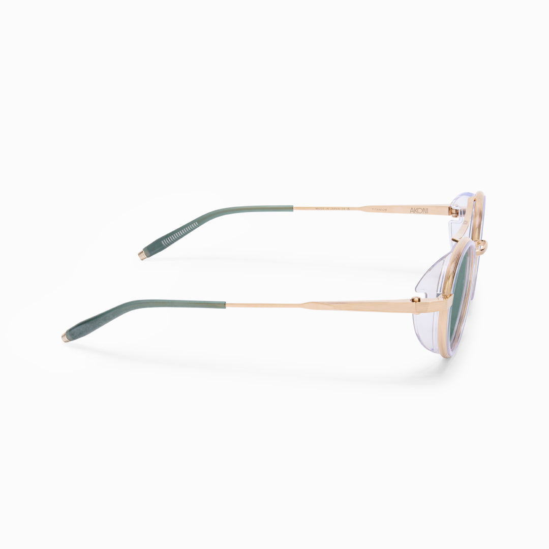 Akoni Horizon Astria occhiali da sole Crystal Clear aviator
