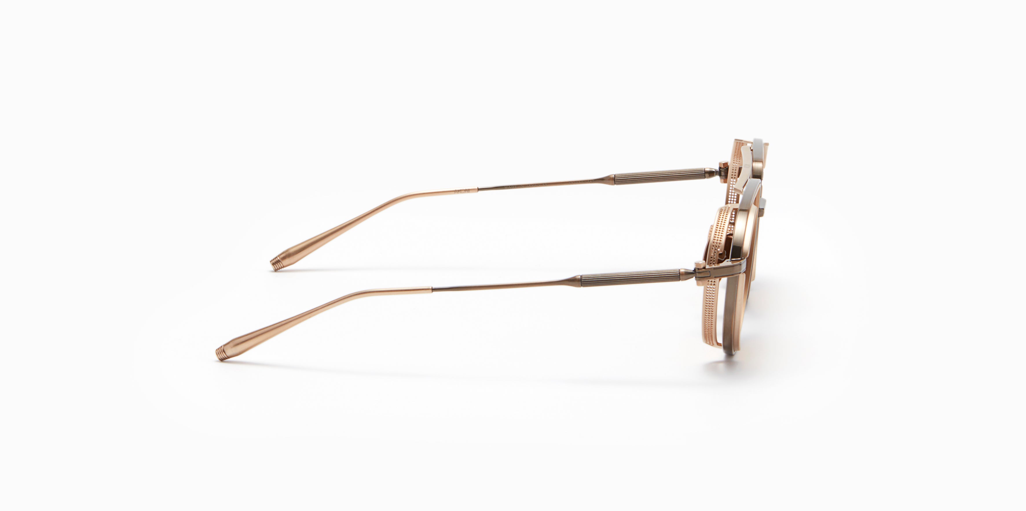 Akoni Optima Skyracer occhiali da sole Antiqued White Gold aviatore