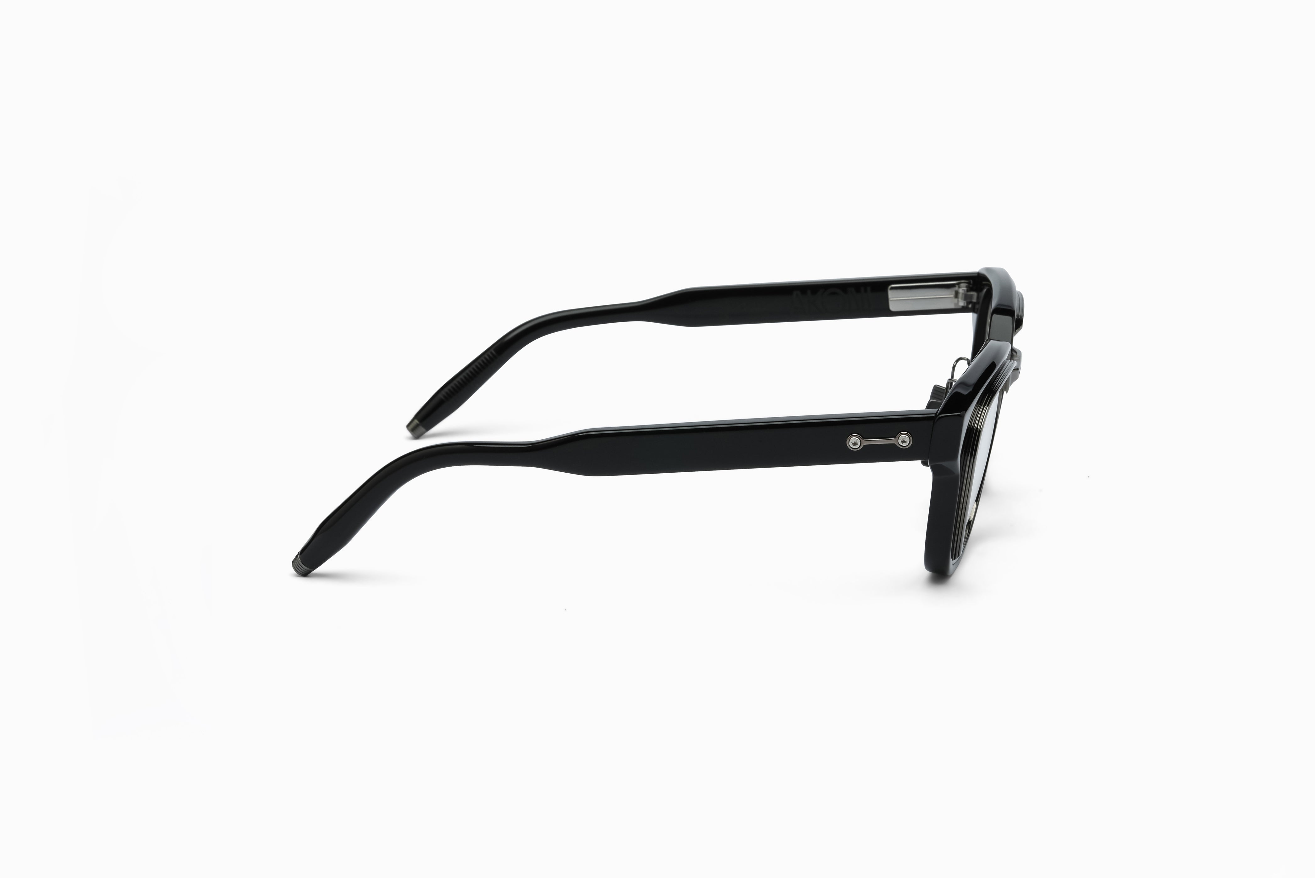 Akoni Etere Apollo Rx occhiali vista nero titanio
