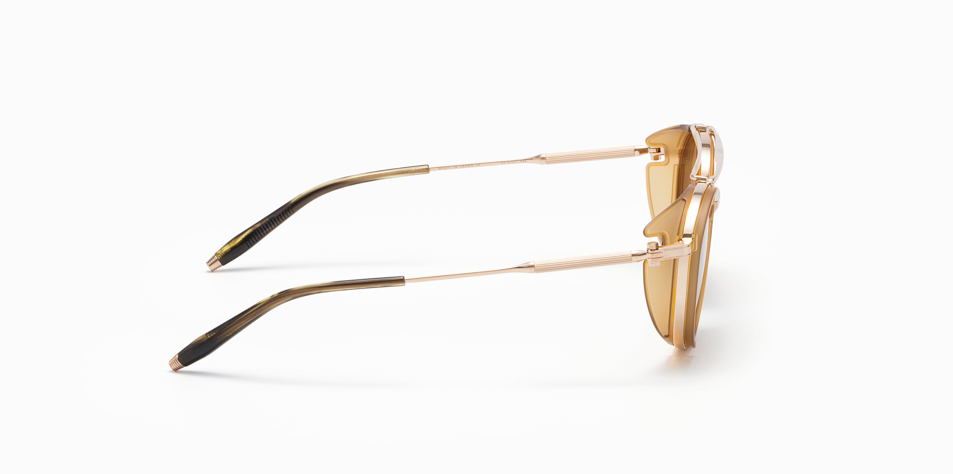 Akoni Horizon Skymapper occhiali da sole oro bianco ghiacciaio