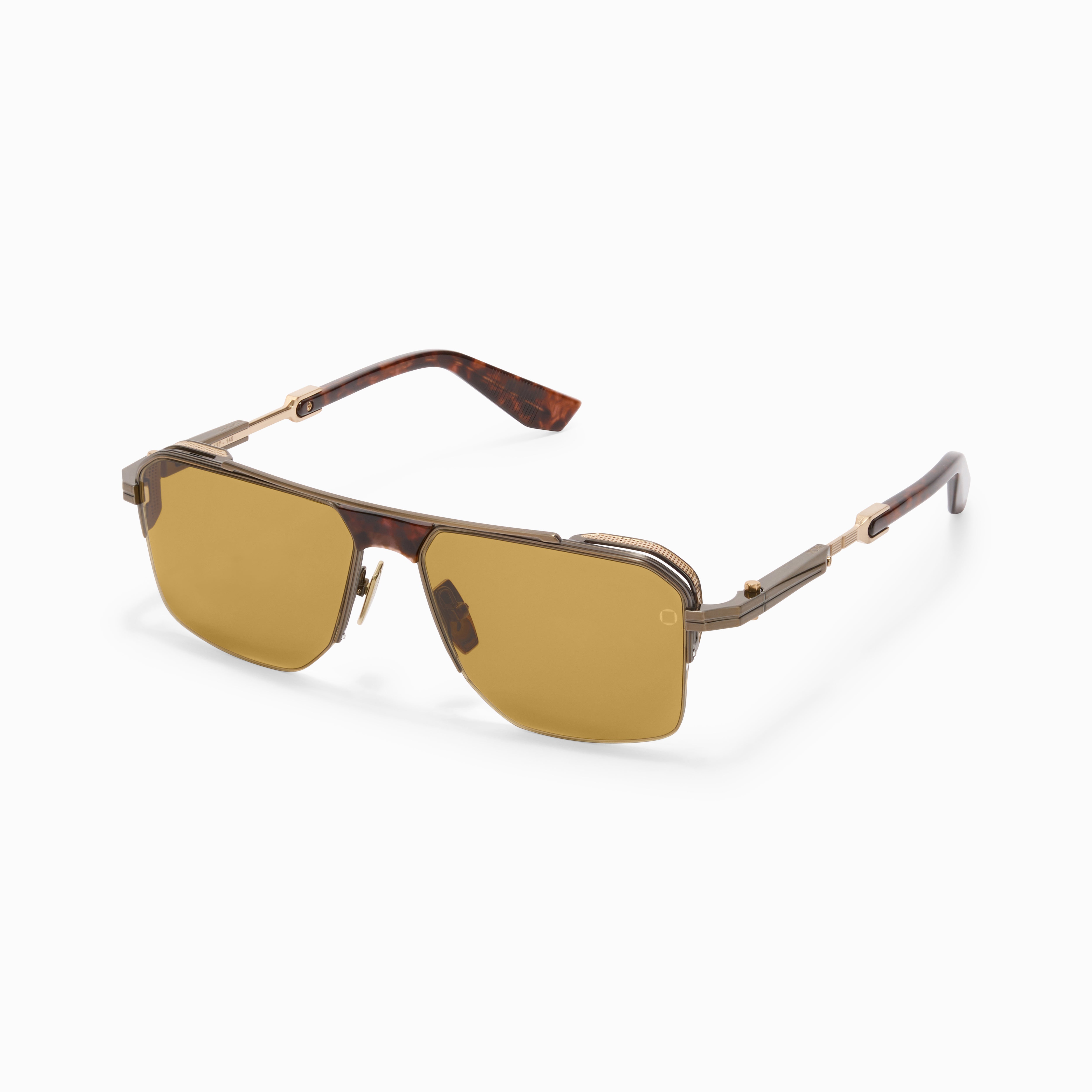 Akoni Horizon Starliner occhiali da sole oro half-rim