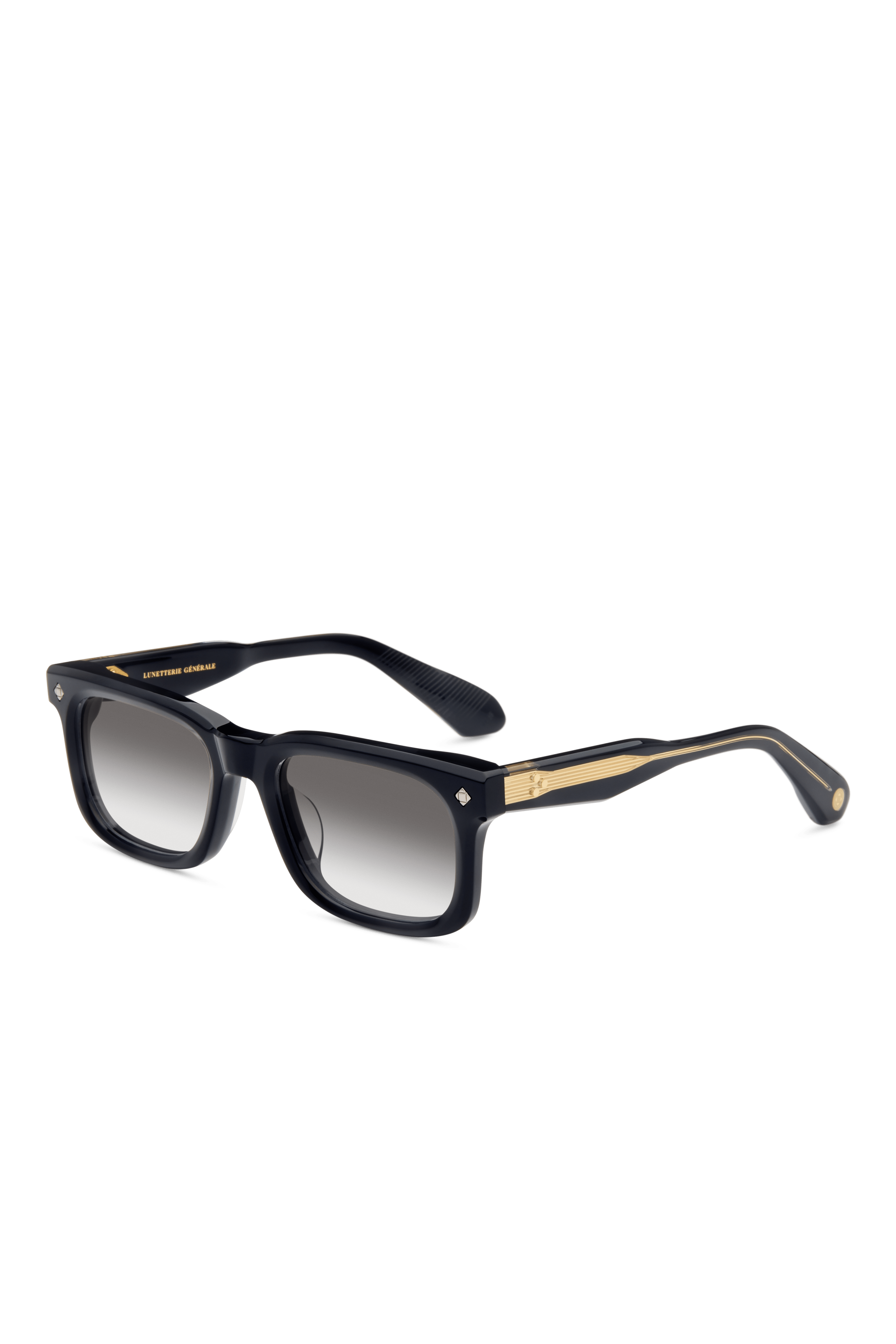 Lunetterie Générale Grand Voyageur occhiali da sole nero oro grigio