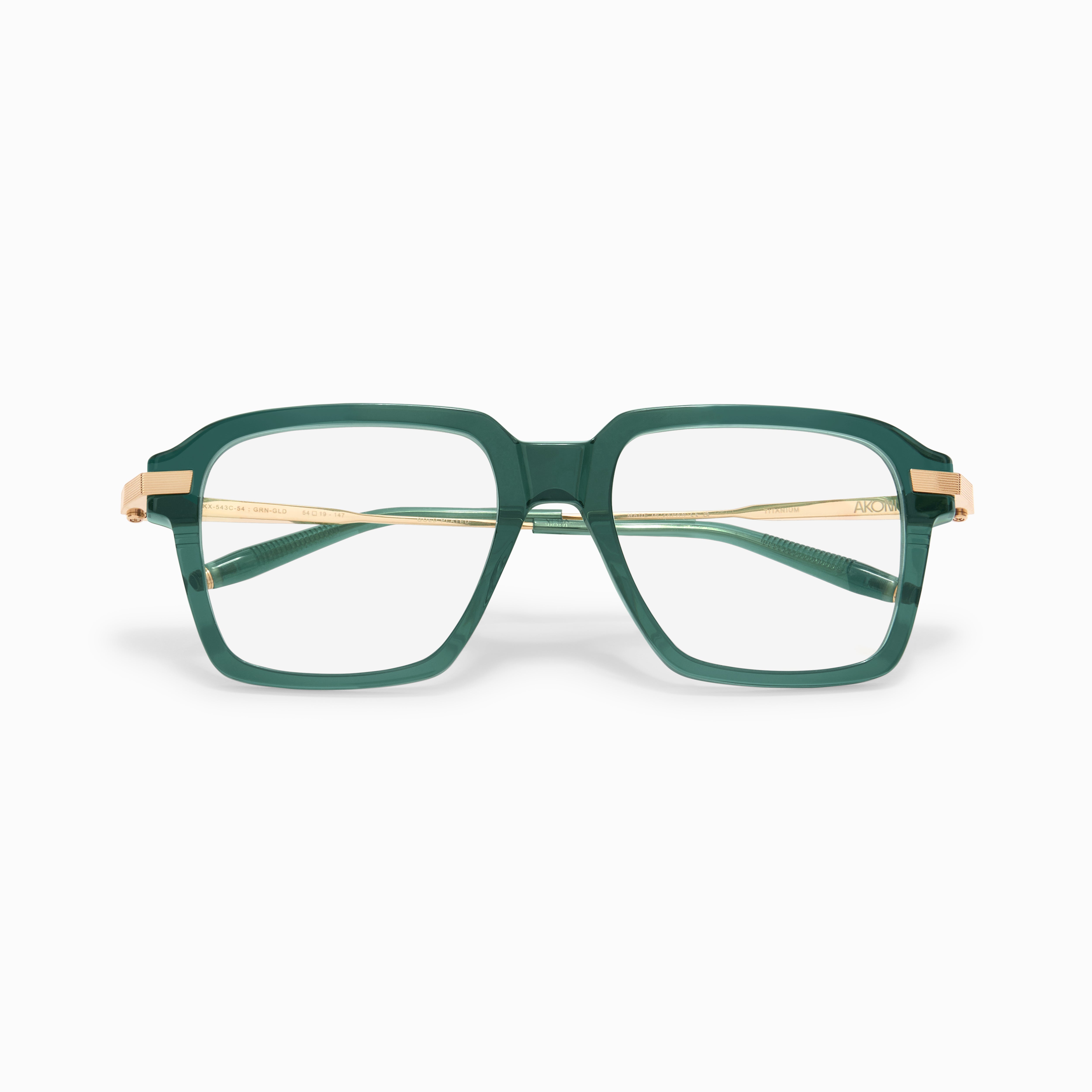 Akoni Etere Vera occhiali da vista verde smeraldo
