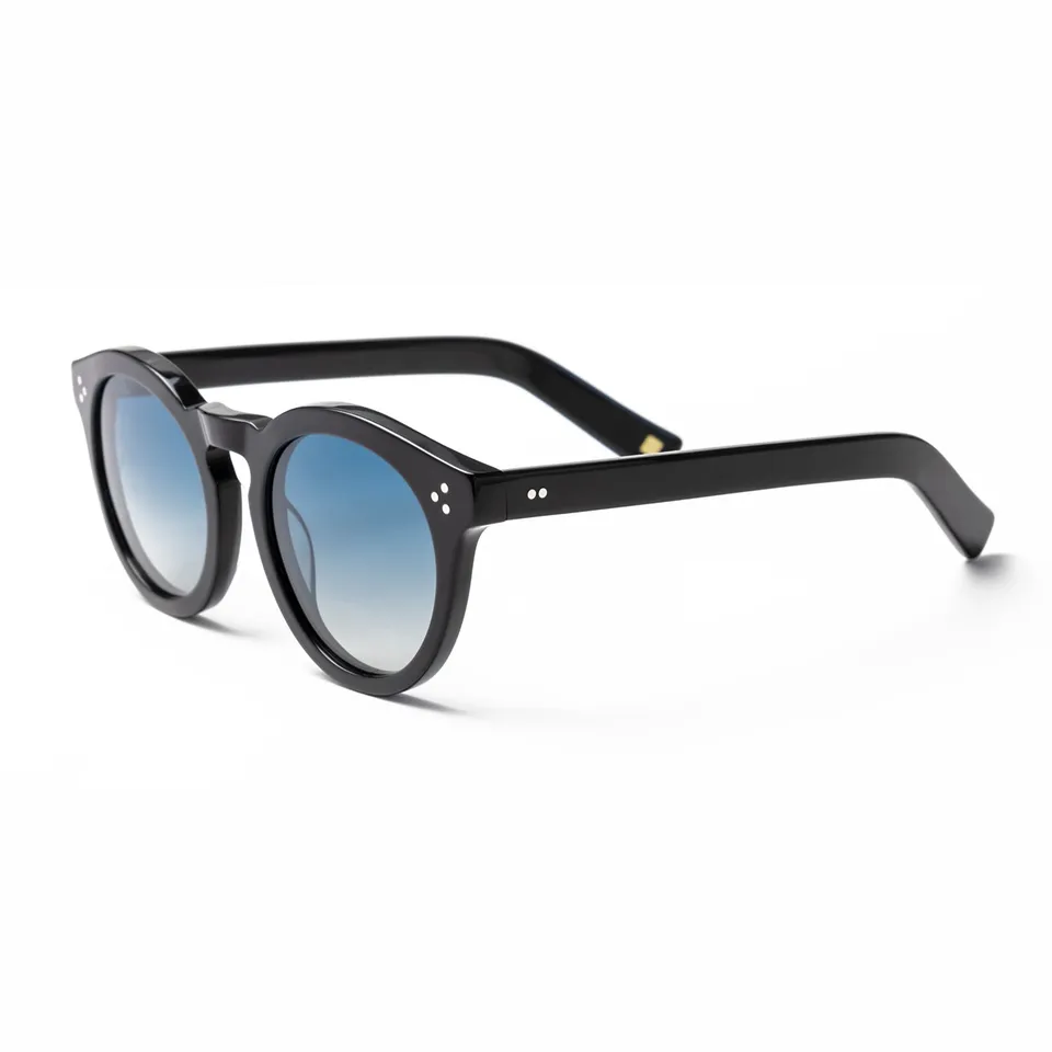 Ocean Kansas occhiali da sole neri lente blu donna