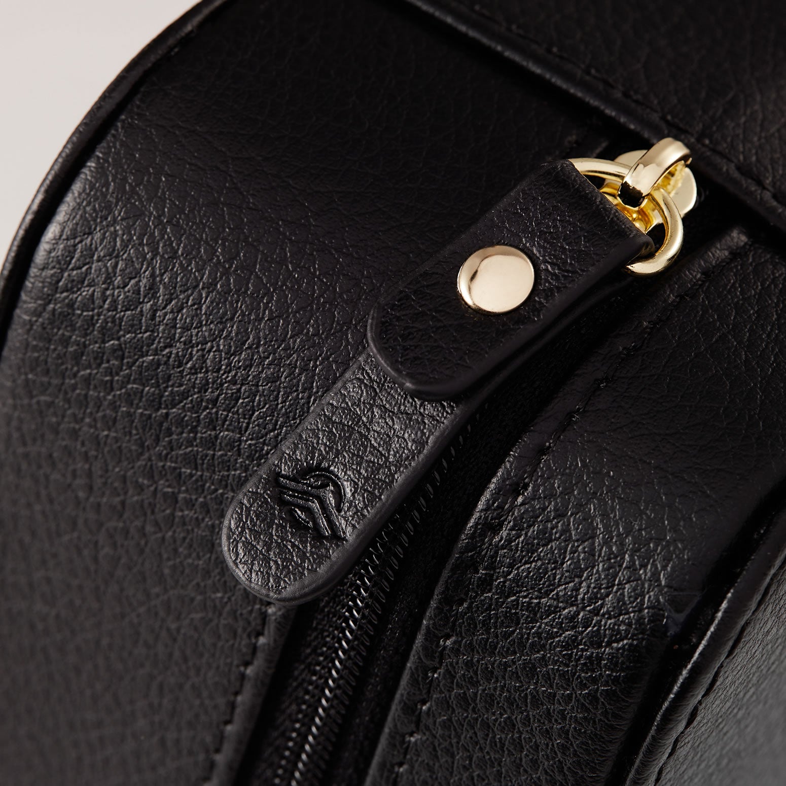 Randolph Travel Case 3 Posti Custodia Occhiali Nera in Pelle