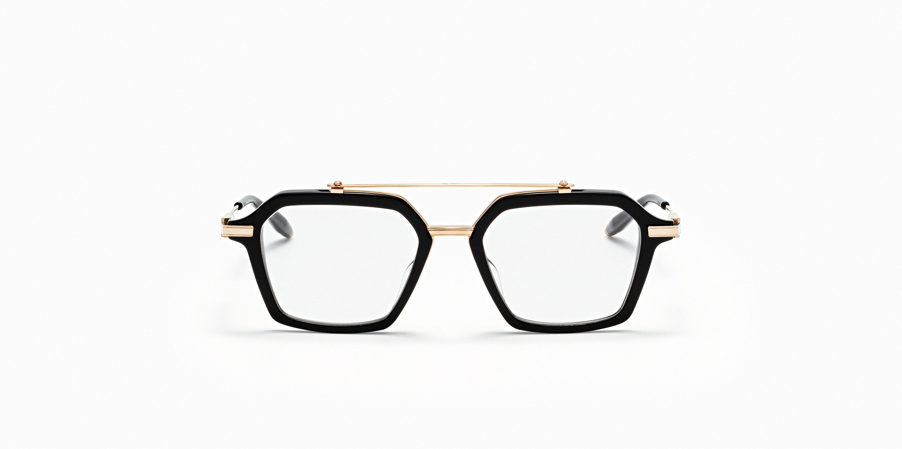 Akoni Akari occhiali da sole Solid Black brow bar
