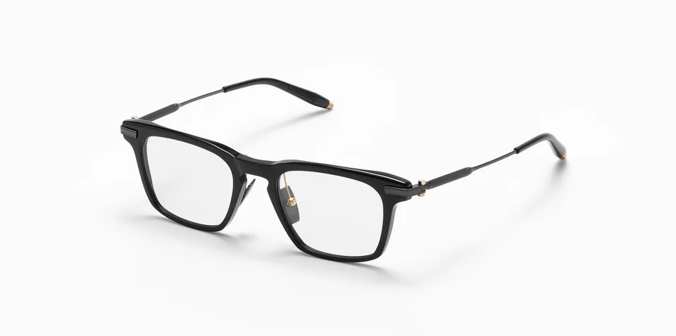 Akoni Horizon Zenith 50 montatura vista nero acetato