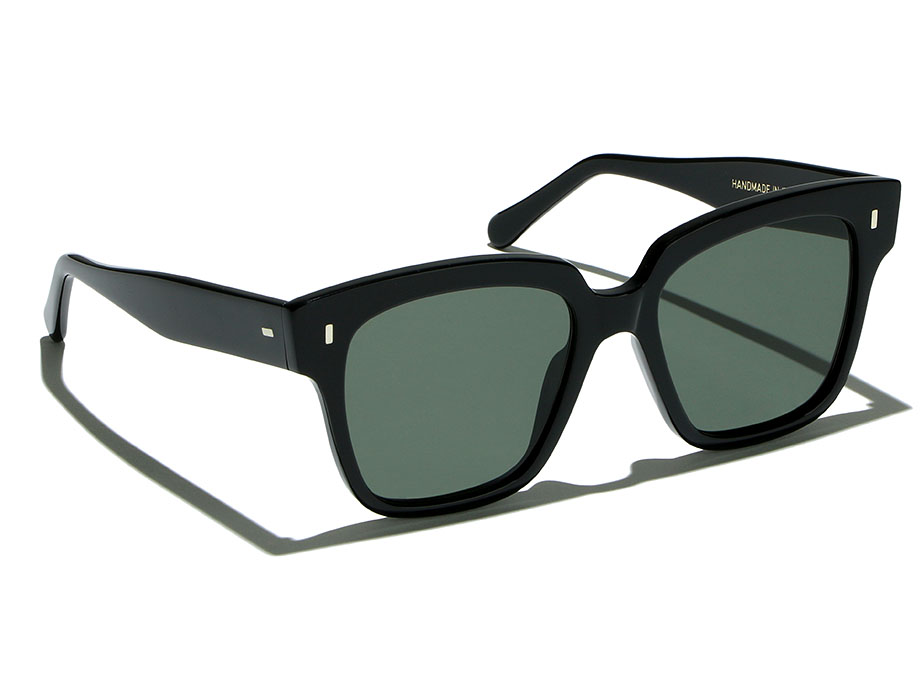 L.G.R Dakhla occhiali da sole Black 01 lente verde